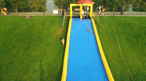 The Camera Flies Over the Vacationers Stock Footage 67565339