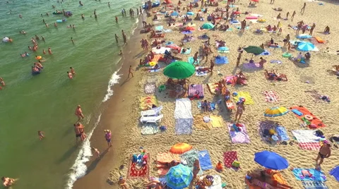 The Camera Flies to the Seaside Resort. Stock Footage 66275381