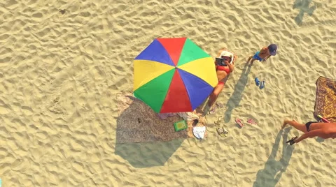 The Camera Flies to the Seaside Resort. Stock Footage 66275571