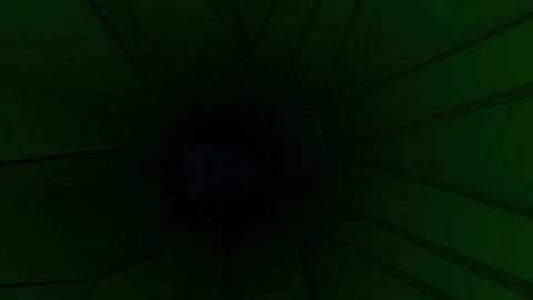 The camera flies through the tunnel in which there is a race of objects casting Stock Footage 135131026