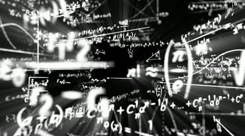Camera flight in maths world seamless loop Stock Footage 21226988