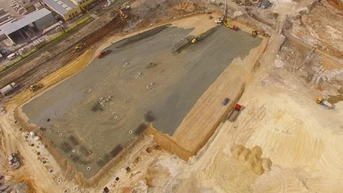 Camera flight over construction site. 스톡 동영상 72037146