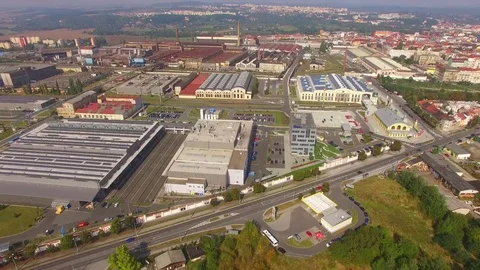 Camera flight over industrial area. 스톡 동영상 71965135