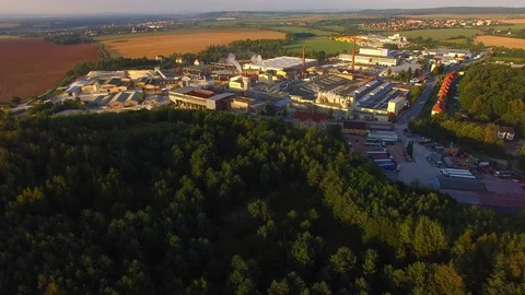 Camera flight over industrial area. Vidéo 71968469