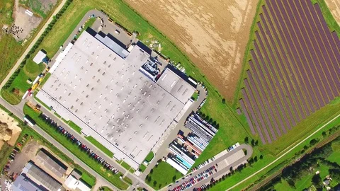 Camera flight over industrial area. 스톡 동영상 71977925