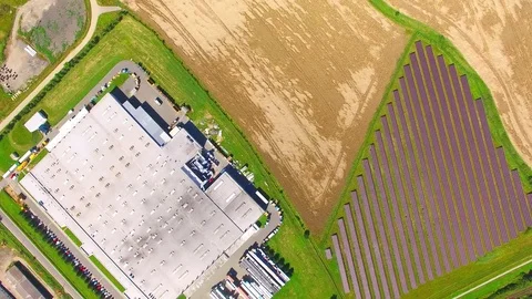 Camera flight over industrial area. Stock Footage 71978039