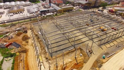 Camera flight over industrial area. Stock-Footage 71982029