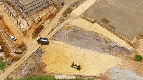 Camera flight over industrial area. 库存影片 71982512