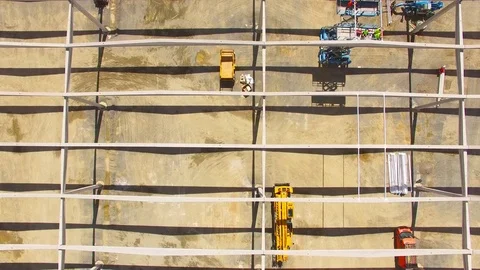 Camera flight over industrial area. Vídeo Stock 71984981