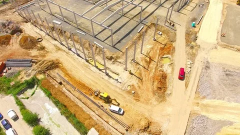 Camera flight over industrial area. 스톡 동영상 71985539