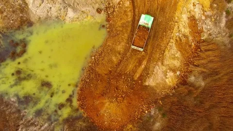 Camera flight over a open cast mine. 스톡 동영상 73230761
