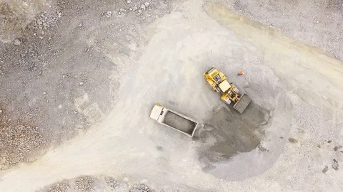 Camera flight over a open cast mine. Stock Footage 105215607
