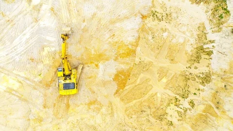 Camera flight over a open cast mine. Stock-Footage 120116418