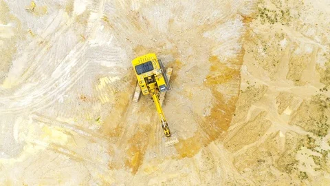 Camera flight over a open cast mine. Stock-Footage 120118278