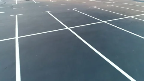 The camera flight over the parking zone Stock Footage 138483266