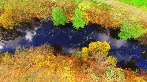 Camera flight over Radbuza river. 스톡 동영상 71932785