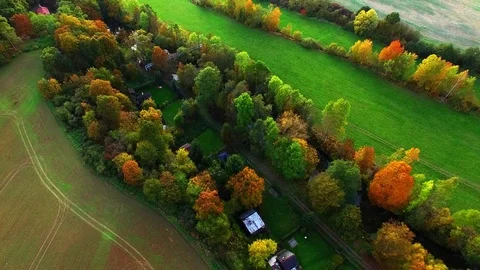 Camera flight over Radbuza river. Stock Footage 71947506