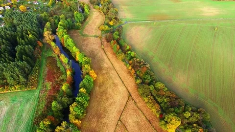 Camera flight over Radbuza river. 스톡 동영상 71948423