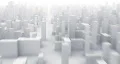 camera flight through 3D city HD Footage