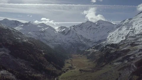Camera flight through mountains with an amazing view on Alps Tirol - Aerial Stock Footage 83831063