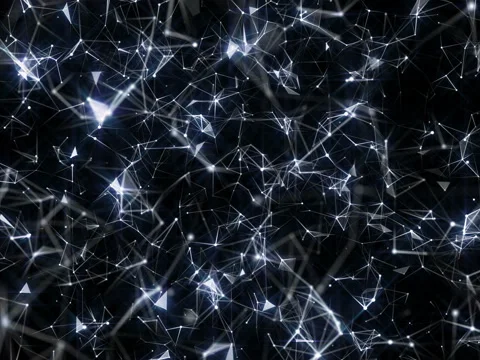 The camera floats between the web of beautiful links.4K rendered computer Stock Footage 103627288