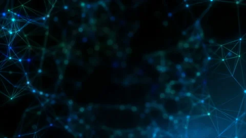 The camera floats through the digital structure. Stockbeeldmateriaal 105421661