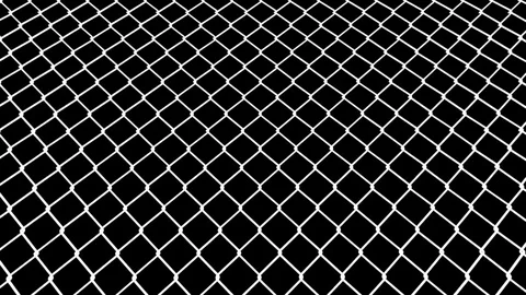 Camera fly over the barbed wire fence. Cloudy sky in the background. Video stock 79261320