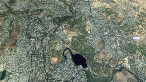 Camera fly over city 8K Vidéo 328220610
