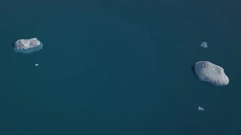 Camera Flying to Glacier Stock Footage 76841073