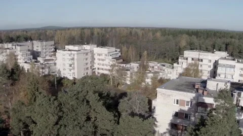 Camera flying over city Stock Footage 57379002