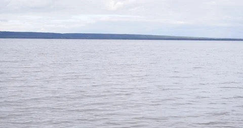 Camera flying over the water Stock Footage 93664995