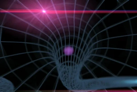 Camera flying through a dark tunnel Stock Footage 653276