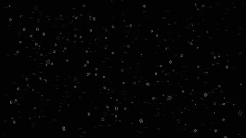 Camera flying through math formulas Gree... | Stock Video | Pond5