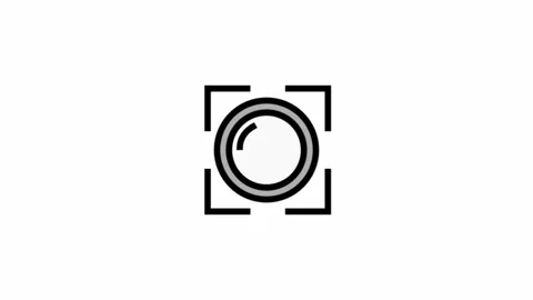 Camera focus and shutter button - clean and modern Photography and videogra.. Stock Footage 310502817