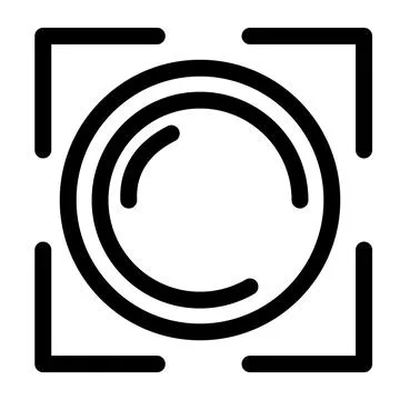 Camera focus and shutter button - clean and modern Photography and videography Stock-Illustration