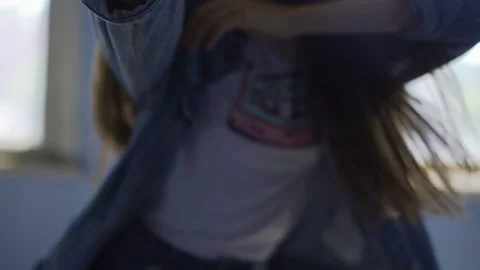 Camera focus on the female hands and fingers. close up frame 스톡 동영상 147381117