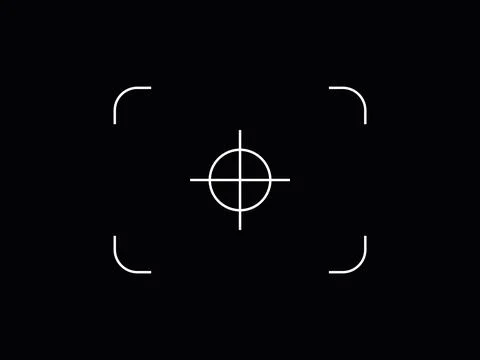 Camera Focus frame icon. Line vector symbol. Stock Illustration