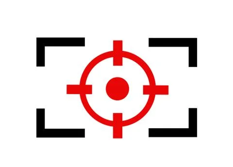 Camera Focus line icon Stock Illustration