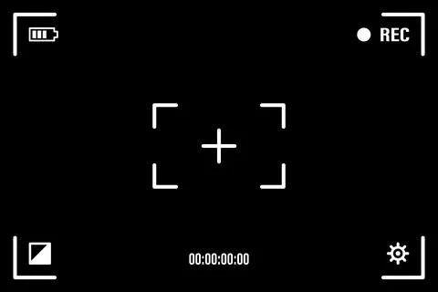 Camera focusing screen. Vector illustration. Camera screen for photoshop Stock Illustration