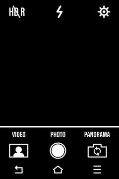 Camera focusing screen. Vector illustration. Camera screen for photoshop イラスト素材