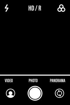 Camera focusing screen. Vector illustration. Camera screen for photoshop Stock Illustration