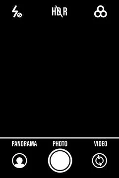 Camera focusing screen. Vector illustration. Camera screen for photoshop Stock Illustration