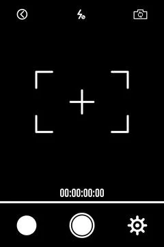 Camera focusing screen. Vector illustration. Camera screen for photoshop Stock Illustration