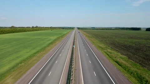 Camera follow the road in the middle. 스톡 동영상 111242990