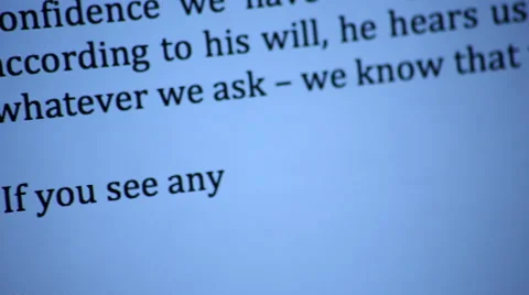 Camera following words on laptop screen Stock Footage 47487595