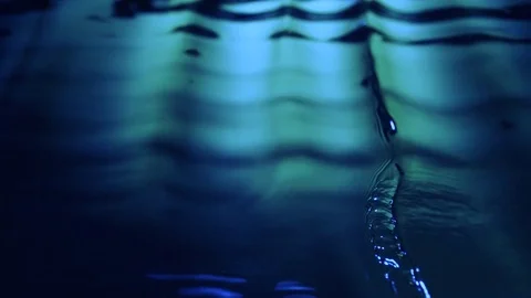 Camera follows water surface. Slow Motion. Vidéo 72852649