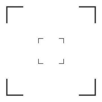 Camera frame viewfinder screen icon. Vector illustration. Stock Illustration