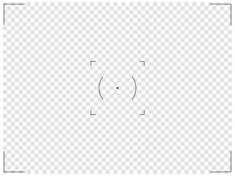 Camera frame viewfinder screen of photo, video recorder digital display with Stock Illustration