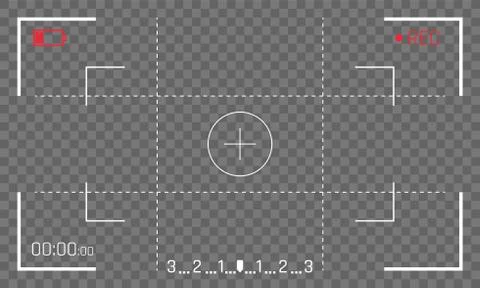 Camera frame viewfinder vector screen Stock-Illustration