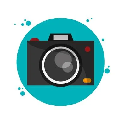 Camera gadget technology icon. Vector graphic Illustrazione stock